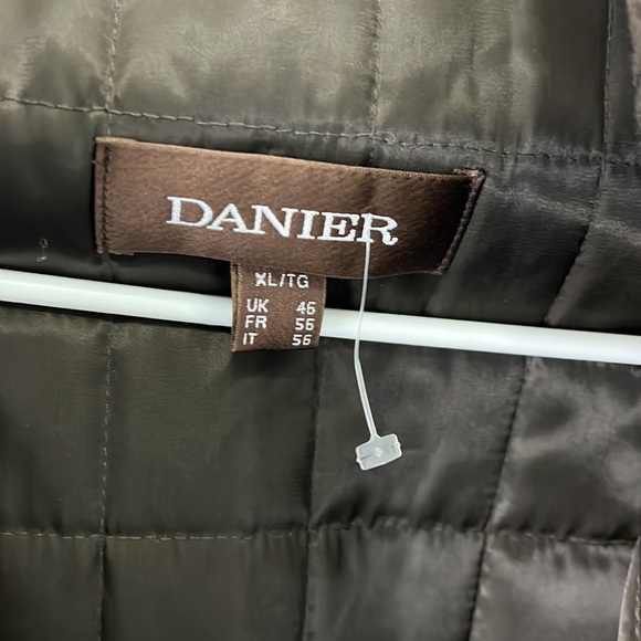 Danier Leather Boyfriend Oversized Biker Outerwear Jacket Size XL - Picture 2 of 13